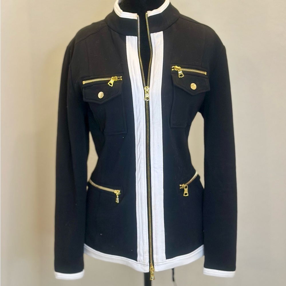 Boston Proper Jacket with Gold Accents